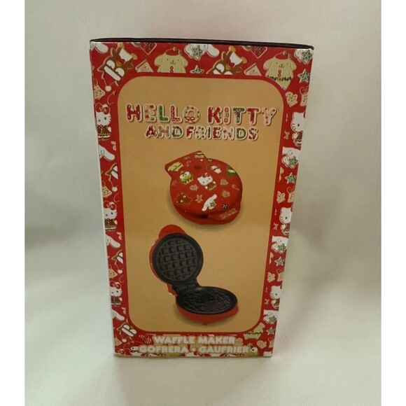 NEW Hello Kitty Waffle Maker Non Stick Plates Easy Cleanup Holiday Design - Picture 5 of 9